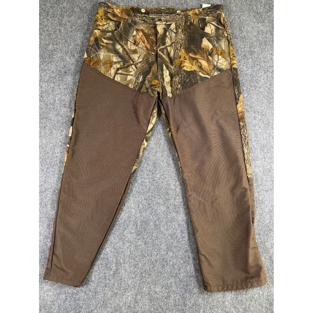 Wrangler Pants Mens 42x30 PRO GEAR Camo Hunting Realtree Brush Double Knee